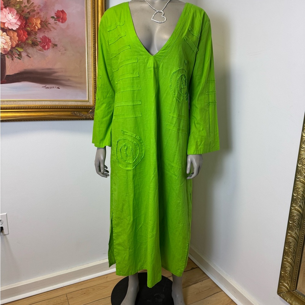 Vibrant Green Cotton Garment